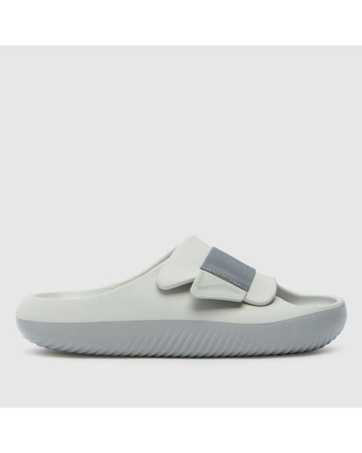 CROCSTM Gray Mellow Luxe Recovery Slide Sandals for men