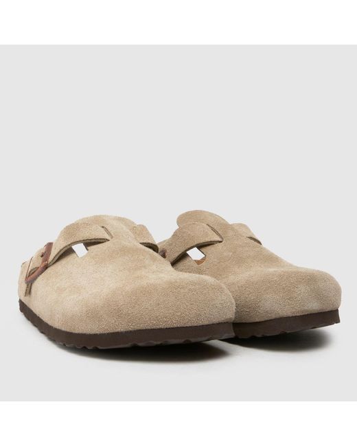Birkenstock Brown Boston Soft Footbed Clog Sandals