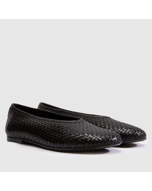 Vagabond Black Shoemakers Aleya Braided Ballet Flats