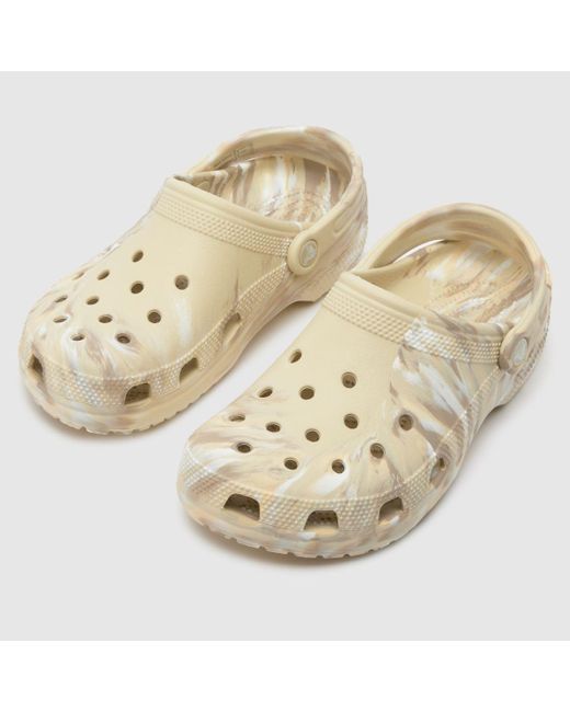 CROCSTM Natural Classic Marbled Clog Sandals In