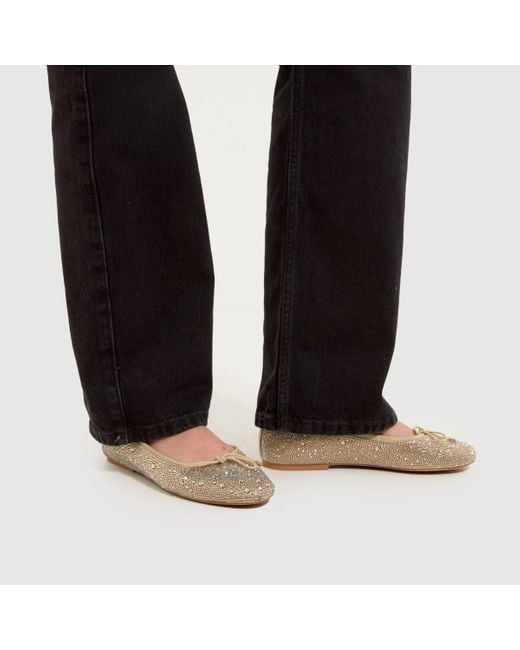 Steve Madden Natural Blossoms Bling Ballerina Flats