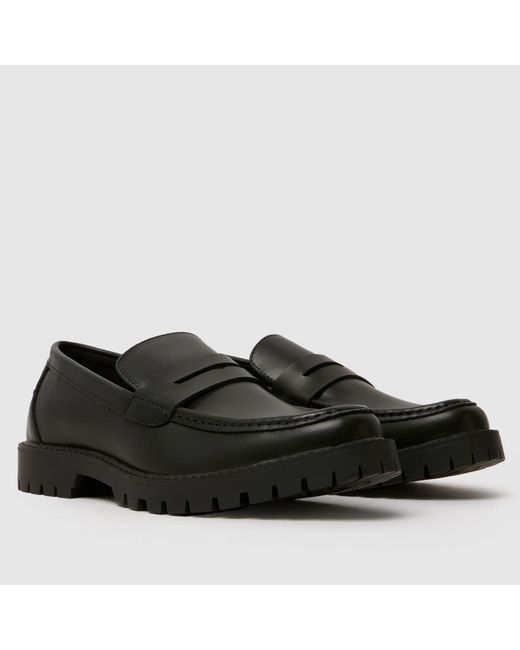Schuh Black Ravi Chunky Loafer Shoes for men