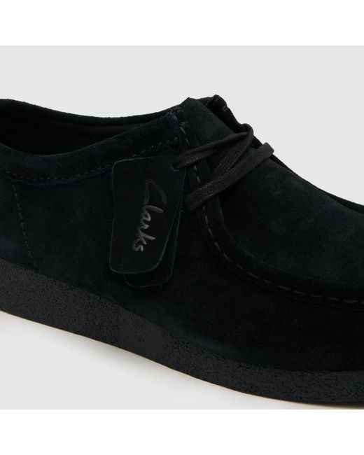 Clarks Black Wallabee Evo Shoes for men