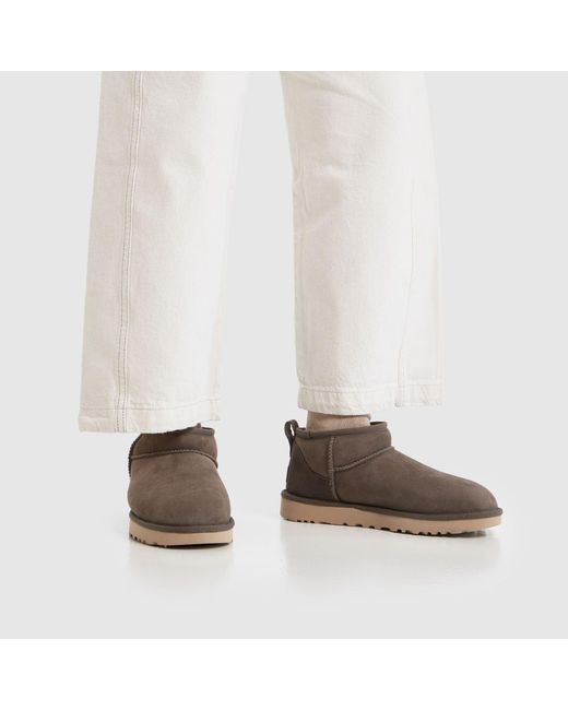 Ugg Brown Classic Ultra Mini Ii Boots