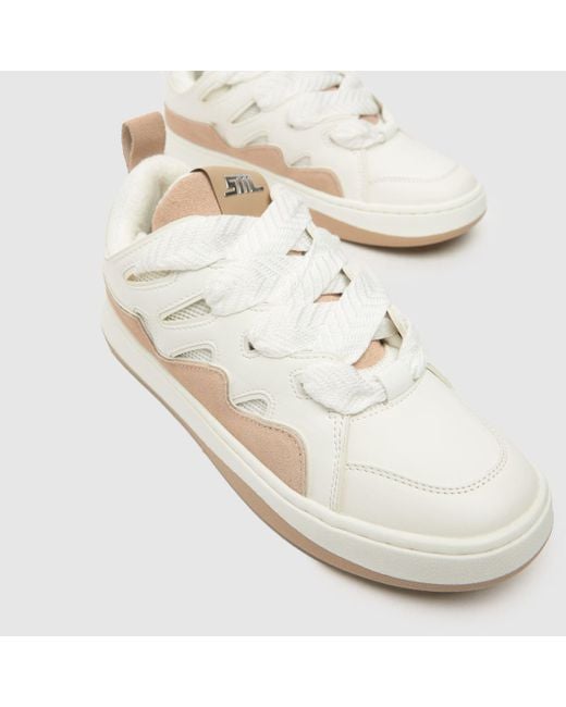 Steve Madden Natural Roaring Skater Trainers In