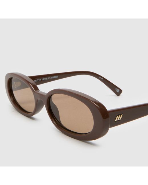 Le Specs Brown Outta Love Sunglasses