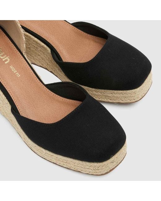 Schuh Black Veronica Espadrille High Heels