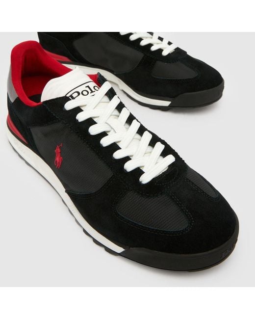 Polo Ralph Lauren Black Varick Trainers for men