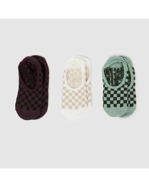 Vans Multicolor Canoodle No Show Sock 3Pk
