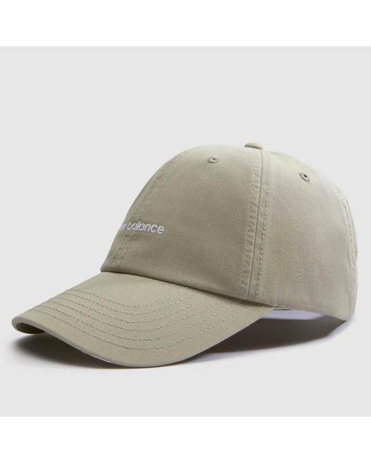 New Balance Green Panel Linear Logo Cap