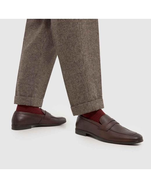 Schuh Brown Rupert Slim Loafer Shoes In for men