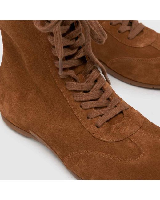 Schuh Brown Morg Suede Boxing Boot Trainers