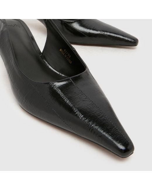 Schuh Black Shery Court Kitten High Heels