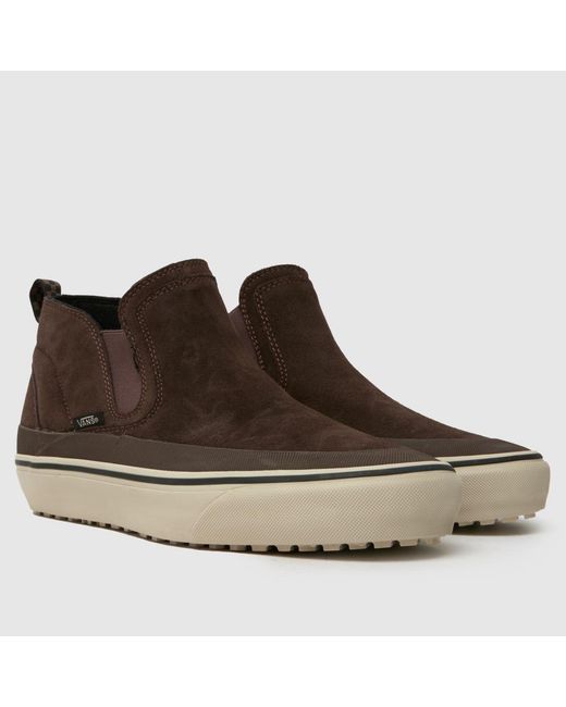 Vans Brown Mte Mid-Slip Trainers for men