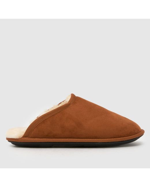 Schuh Brown Seth Closed Toe Slippers for men