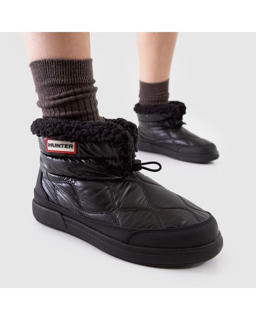 Hunter Black Apres Ski Boots