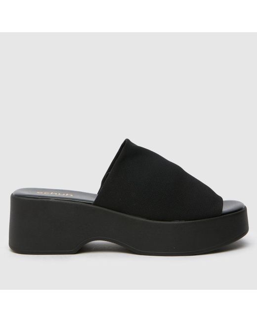 Schuh Black Talma Wedge Mule
