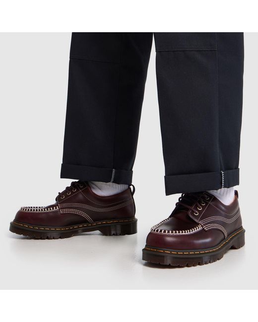 Dr. Martens Brown Lowell Moc Toe Shoes for men