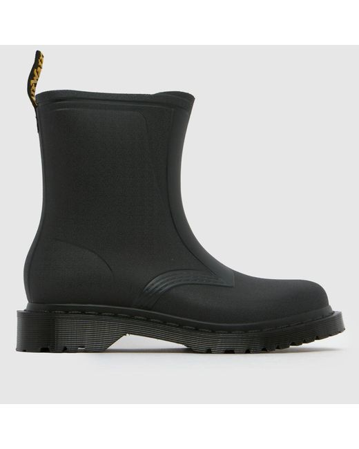 Dr. Martens Black 1460 Rain Pull On Boots