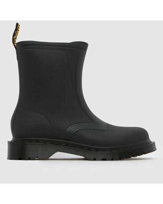 Dr. Martens Black 1460 Rain Pull On Boots
