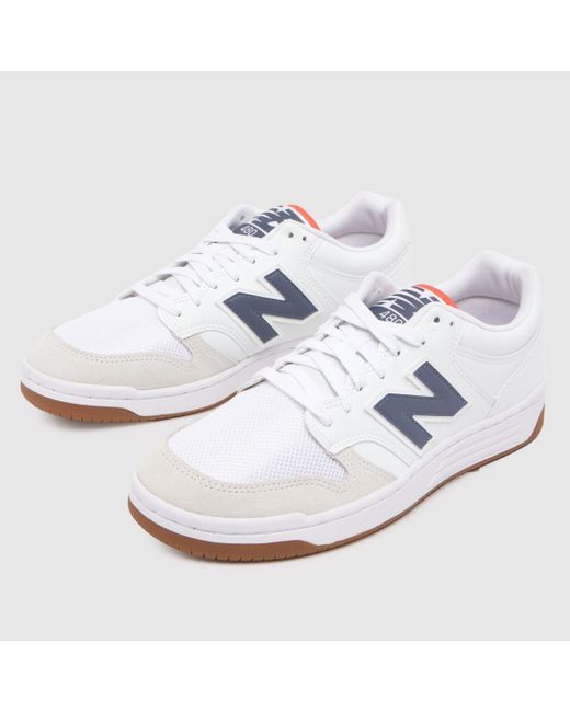 New Balance White 480 Trainers In for men