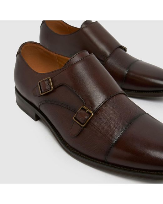 Schuh Brown Rocky Monk Shoes for men