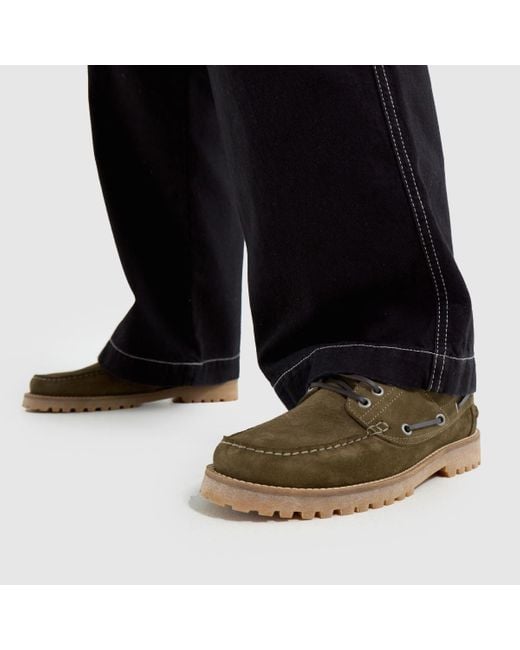 Schuh Brown Princeton Boat Shoes for men