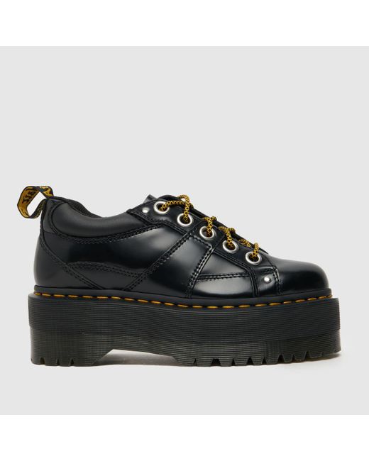 Dr. Martens Black Quad Max Core Flat Shoes In