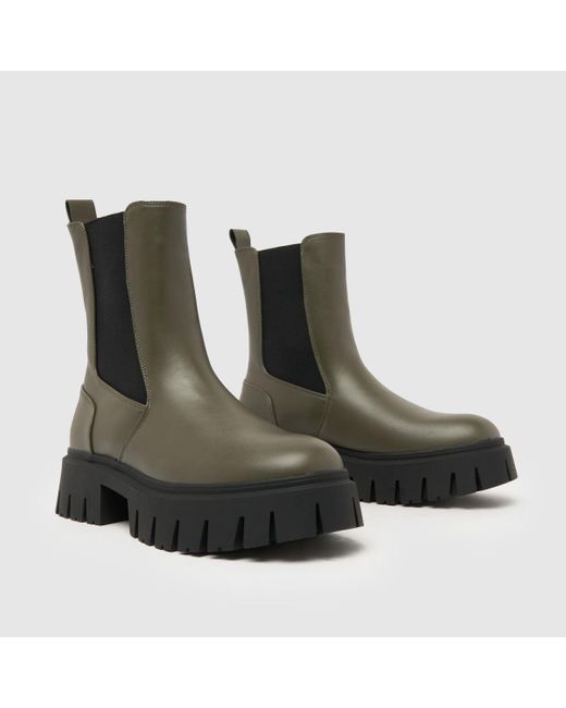 Schuh Black Women's Amsterdam Chunky Chelsea Boots