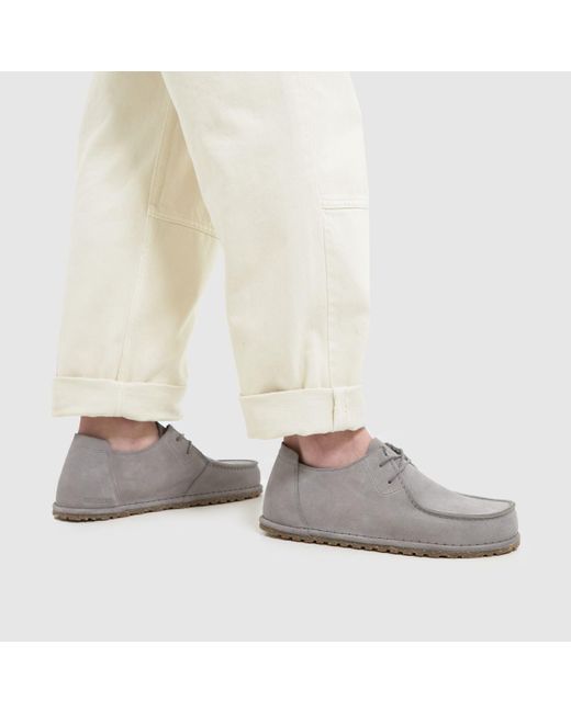 Birkenstock Gray Utti Lace Shoes In for men
