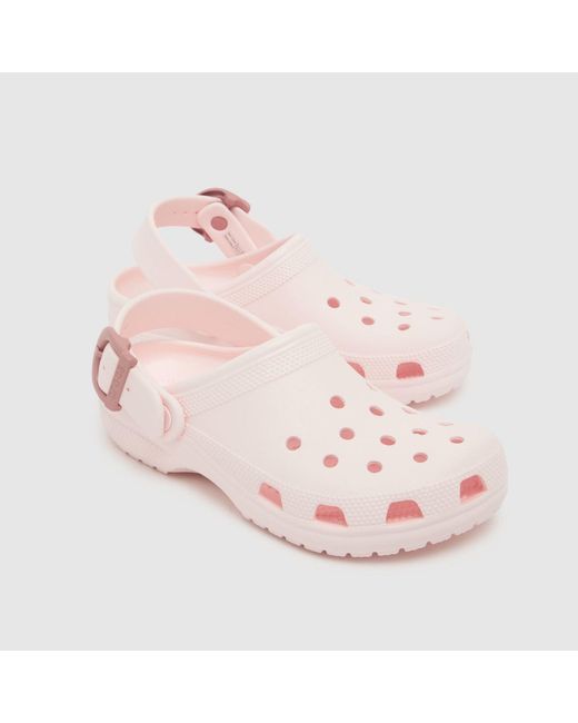 CROCSTM Pink Classic Buckle Clog Sandals