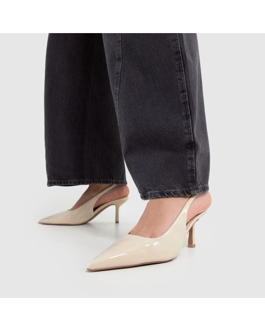 Schuh Natural Selene Slingback Point Court High Heels