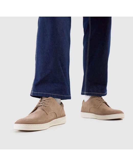 Schuh Brown Wade Suede Lace Up Trainers for men