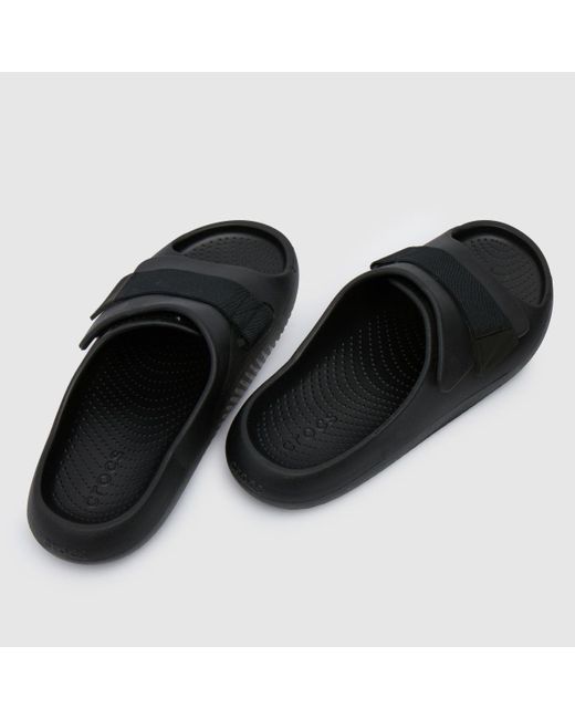 CROCSTM Black Mellow Luxe Recovery Slide Sandals In for men