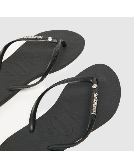 Black havaianas cheap sandals