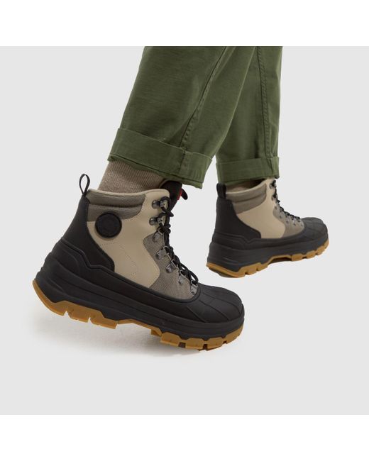 Hunter Black Explorer Duck Boots In for men