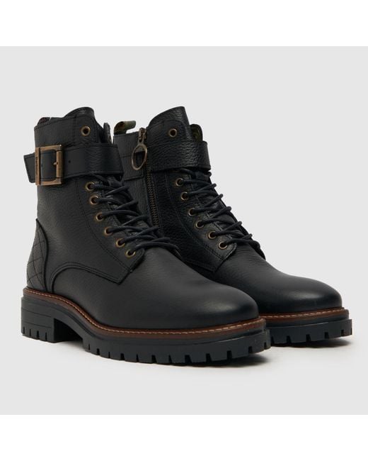 Barbour Black Heidi Lace Boots
