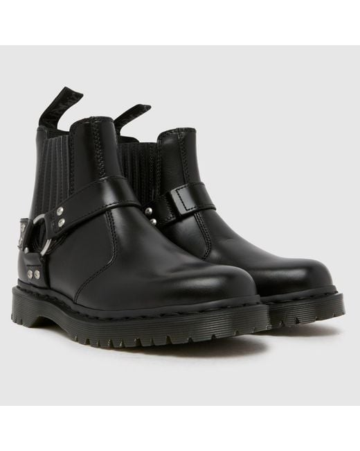 Dr. Martens Black 2976 Harness Chelsea Boots