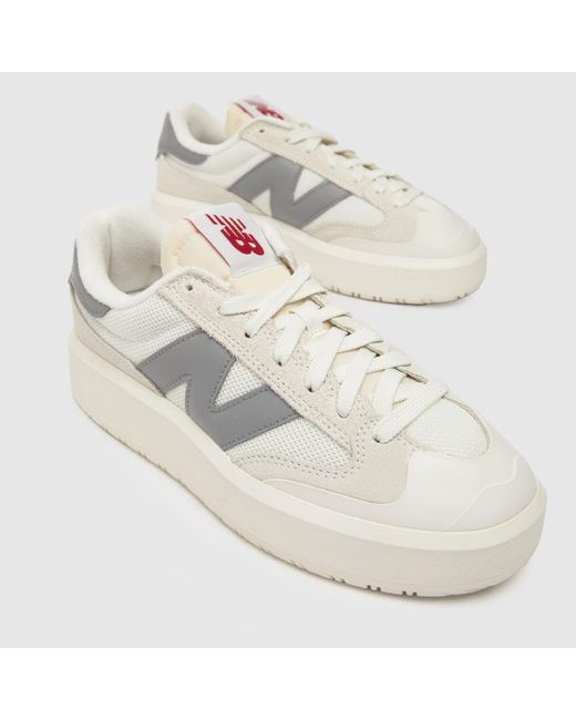 New Balance Ct302 Trainers In White & Grey Lyst UK