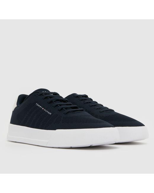 Tommy Hilfiger Blue Court Knit Trainers for men