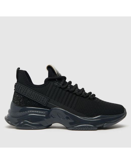 Steve Madden Black Maxilla Trainers