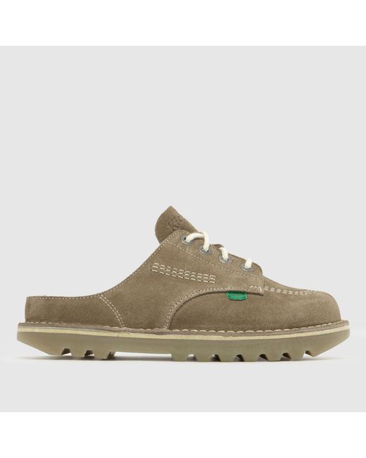 Kickers Classics Green Kick Mule Flats