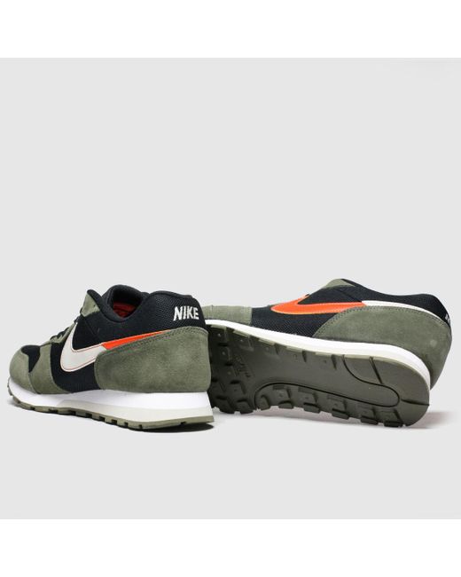 Nike Suede Md Runner 2 Trainers in Khaki (Green) for Men | Lyst UK