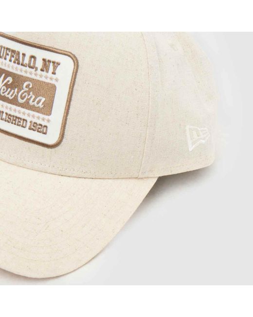 KTZ Natural Patch Linen E-Frame Cap