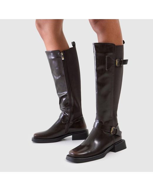 SIMMI Black Dilly Knee High Riding Boots