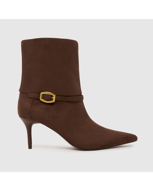Schuh Brown Brodie Buckle Formal Boots