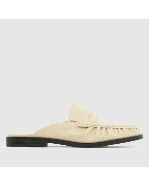 Schuh Natural Leeds Leather Backless Loafer Flats