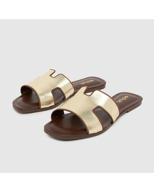 Schuh Brown Tandra Mule Sandals