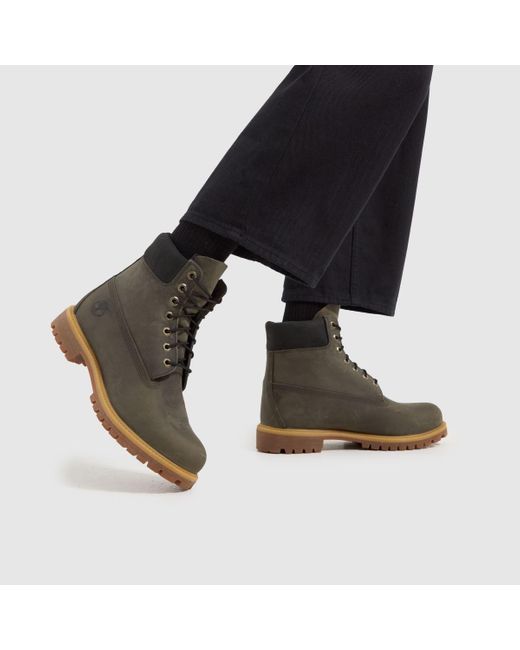 Timberland Green Premium 6 Inch Boots In for men