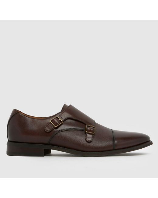 Schuh Brown Rocky Monk Shoes for men